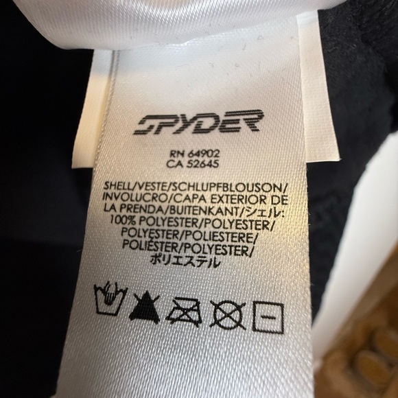 Spyder Black Cable Knit Full Zip Fleece Lined Sweater Jacket Women’s Size XS - Picture 14 of 16